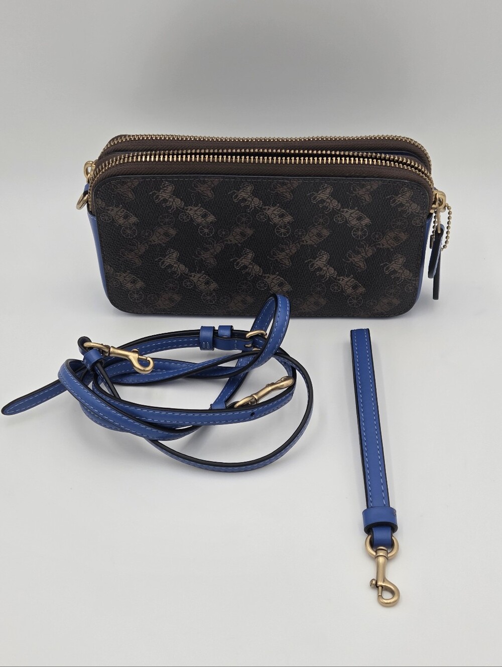 Coach Kira Crossbody in Truffle Fin Blue (Style C8476)